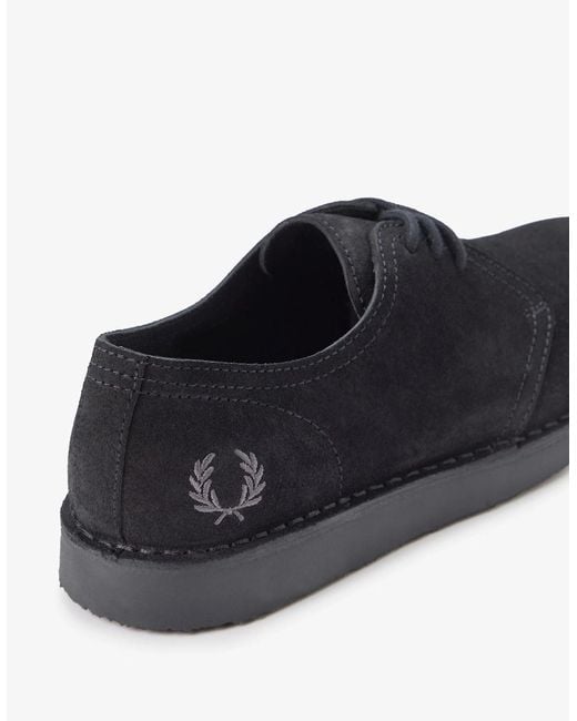 Fred Perry Black B9350 Lindon Suede for men