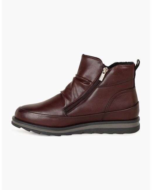 Heavenly Feet Brown Duchess Ankle Boots
