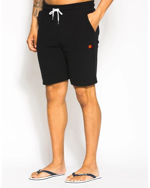 Ellesse Black Noli Fleece Short for men