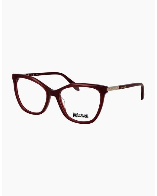 Just Cavalli Brown Optical Frame Vjc059 09Gr 55 for men
