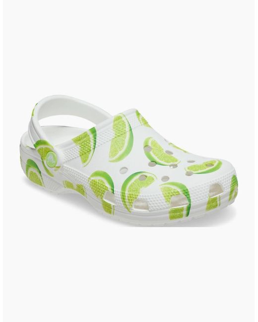 CROCSTM Green Classic Graphic Eva Lime Standard Clogs