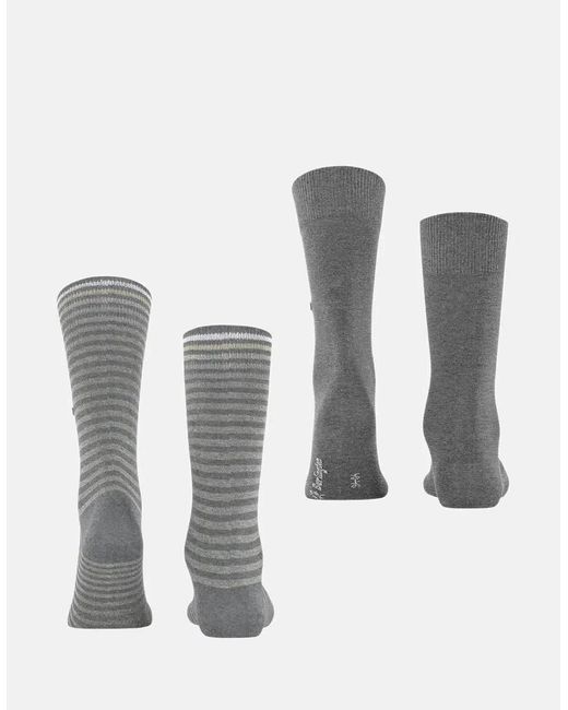 Burlington Multicolor Everyday Stripe 2-Pack Socks Light Melange