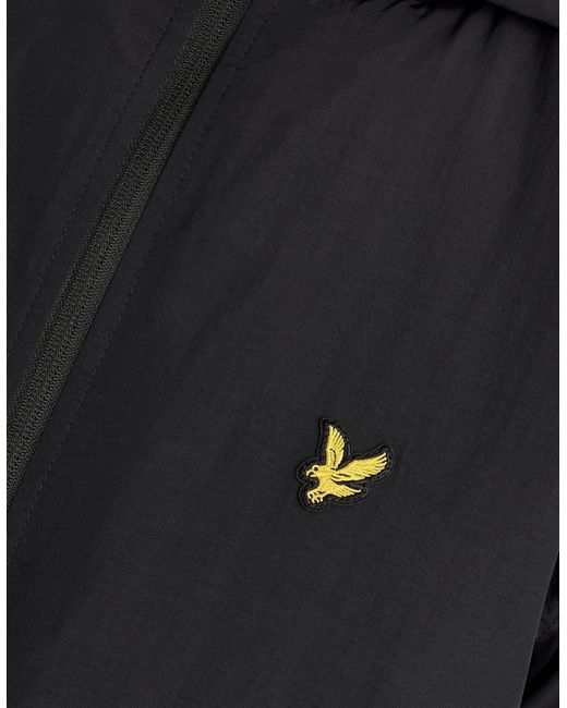 Lyle & Scott Gray Taped Water Resistant Hooded Jacket for men