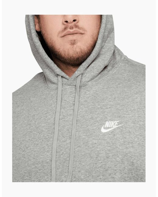 Nike Gray Adult Sportswear Club Hoodie