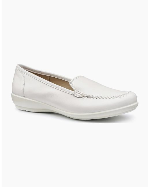 Hotter White Jazz Wide Shoes