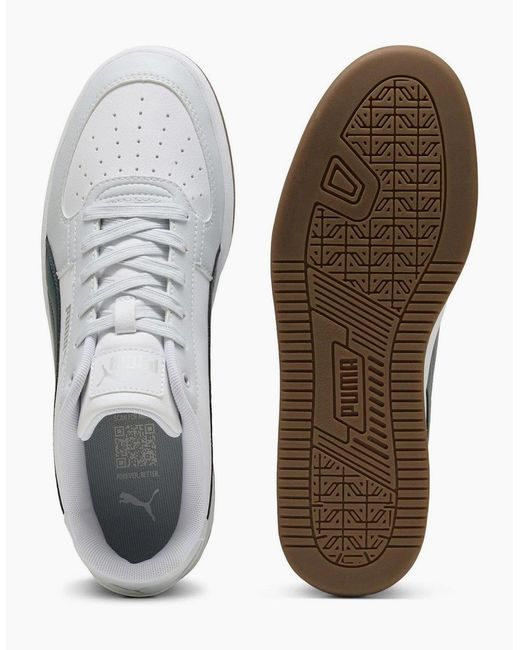 PUMA White Caven 2.0 Low Top Trainers for men