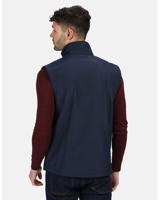 Regatta Blue Professional Softshell 3 Layer Body Warmer for men