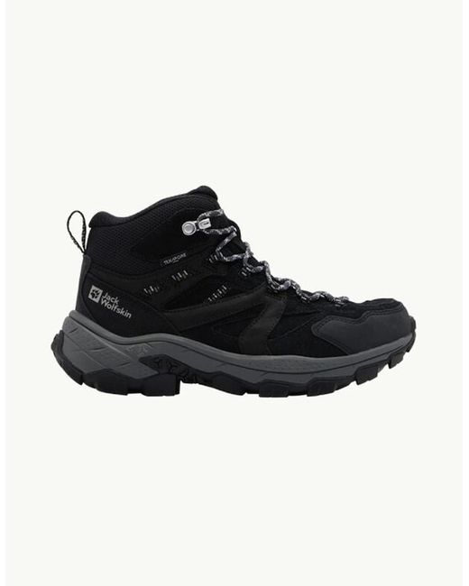 Jack Wolfskin Black Vojo Tour Lt Texapore Mid Shoes for men