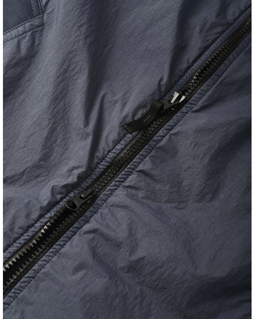 Stone Island Blue Hooded 4100001 Crinkle Reps Ny Jacket for men