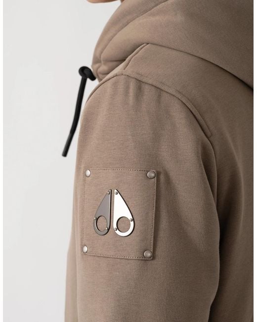 Moose Knuckles Brown Classic Bunny 3 Fleece Hoodie for men