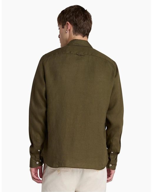 Timberland Green Regular Fit Long Sleeve Shirt for men