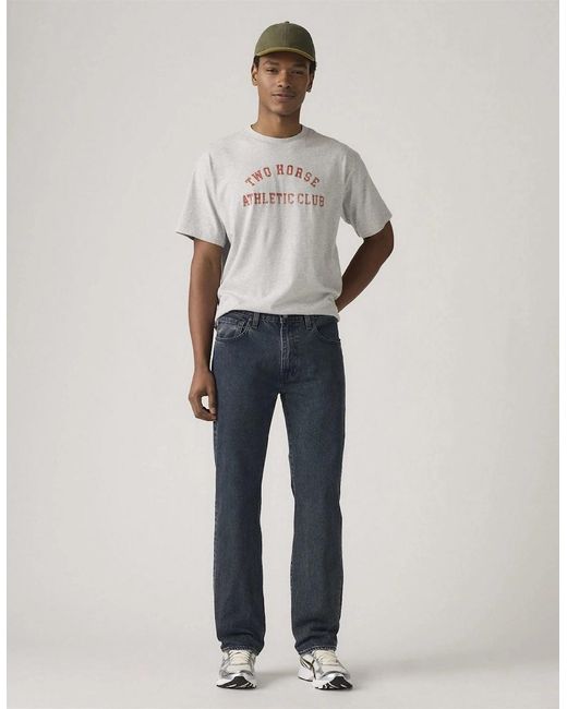 Levi's Blue Levi's 555 Relaxed Fit Five Pocket Jeans for men