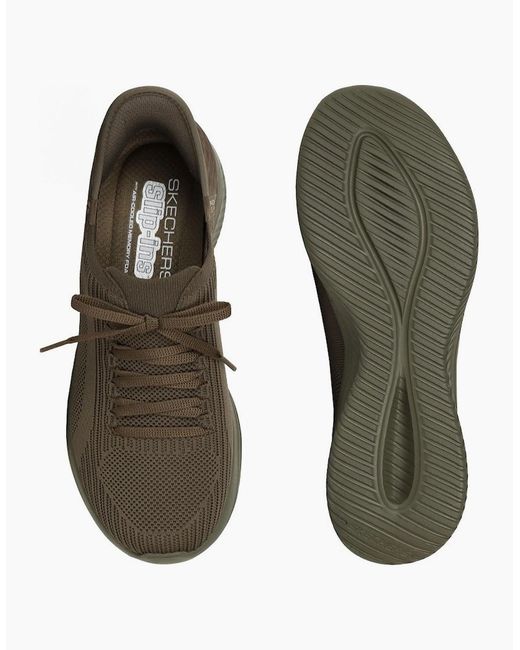 Skechers Brown Ultra Flex 3.0 Slip