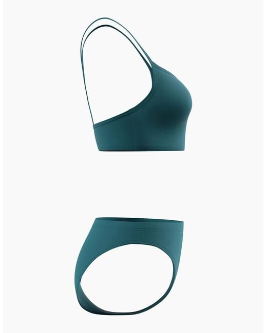 Speedo Green Ladies Logo Endurance+ Thin Strap Bikini