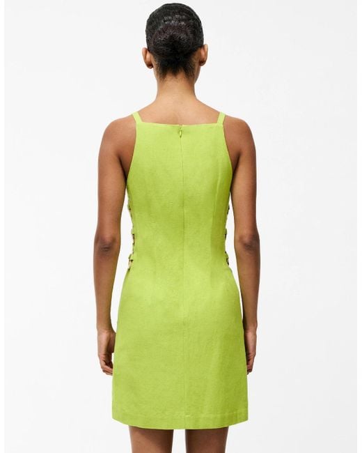 French Connection Ariette Linen Dress Cactus in Green | Lyst UK
