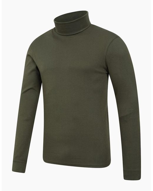Mountain Warehouse Green Meribel Cotton Thermal Top for men