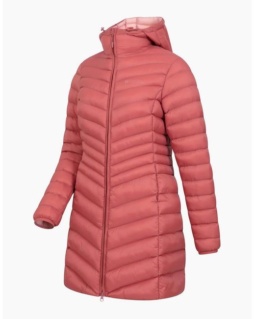 Mountain Warehouse Red Ladies Florence Long Padded Jacket