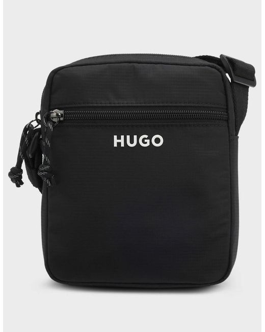 Boss Black Hugo Everett Crossbody Bag With Contrast Logo for men