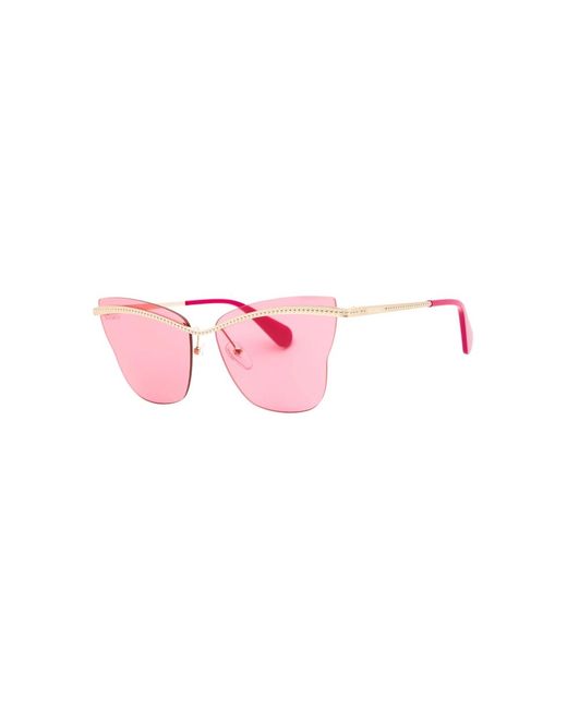 MAX&Co. Pink Frame Bordeaux Gradient Sunglasses