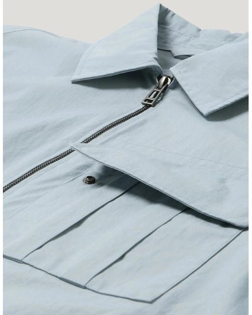 Belstaff Blue Cargo Overshirt A1-26 Mist for men