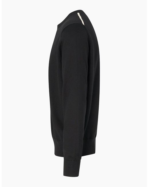 Givenchy Black Branded Wool Sweater for men