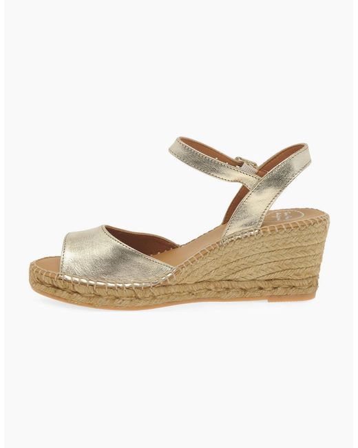 Toni Pons Metallic Sia-P Wedge Heel Espadrille Sandals