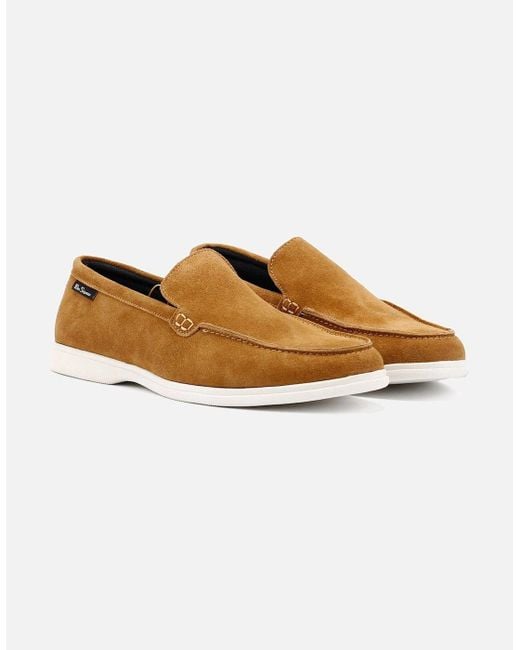 Ben Sherman Brown Amarillo Suede Tan Loafers for men