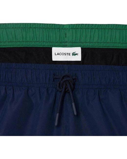 Lacoste Blue Quick-Dry Swim Shorts for men