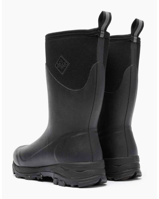 Muck Boot Black Arctic Ice Mid Wellingtons for men