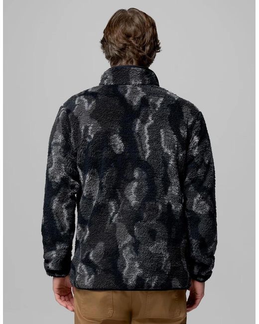 Columbia Black Rugged Ridge Sherpa Half Zip Fleece