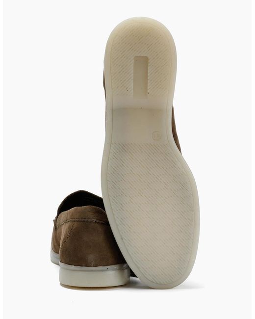 Hudson Brown Sydnee Khaki Suede Loafer for men