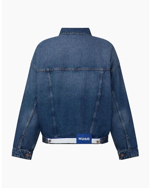 Boss Blue Corso Tape Denim Jacket for men