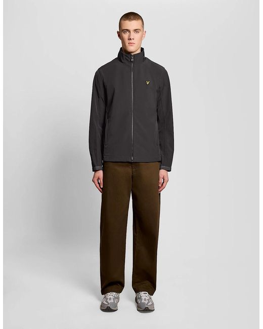 Lyle & Scott Gray Mesh-Back Softshell Jacket for men