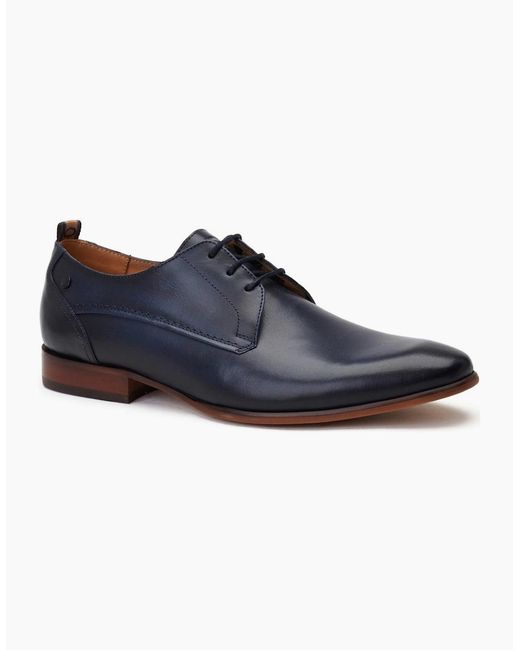 Base London Blue Gambino Derby Shoes for men