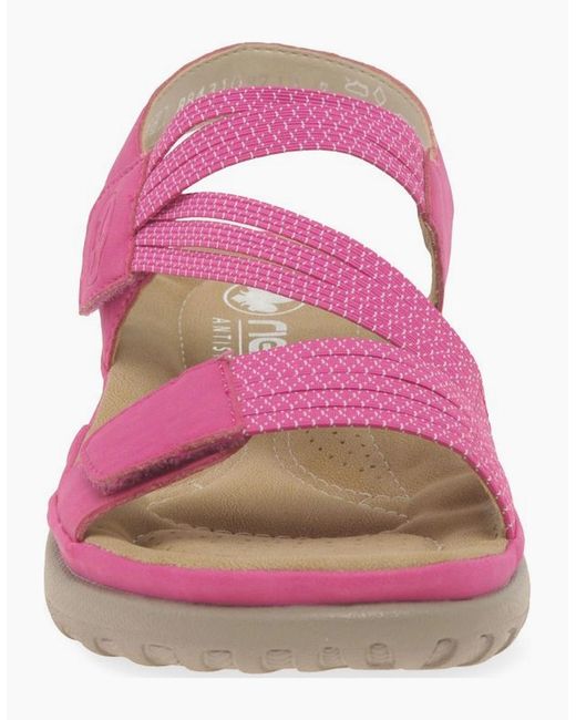 Rieker Pink Locket Sandals