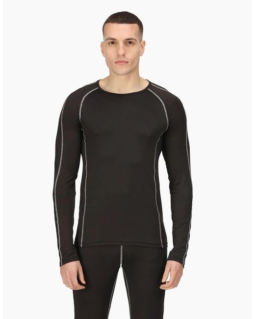 Regatta Black Professional Long-Sleeved Base Layer Top for men