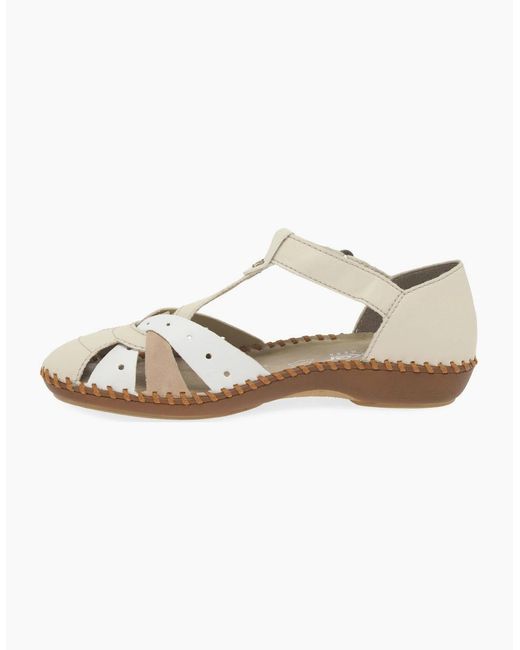 Rieker White Maria Sandals