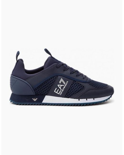 EA7 Blue Sneaker Trainer for men