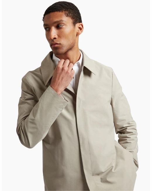 Ted Baker Natural Hummels Smart Nylon Ecru Short Jacket for men
