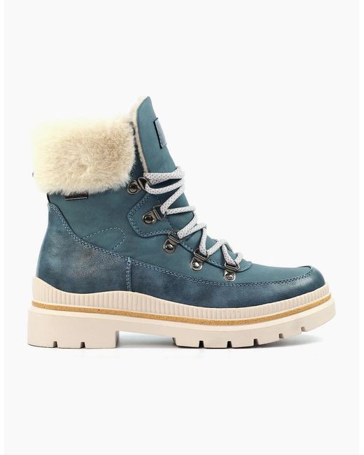 Lunar Blue Evelyn Ankle Boots