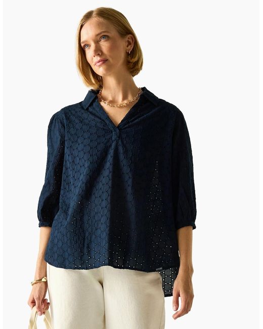 Regatta Blue Ladies Nofino Broderie Shirt