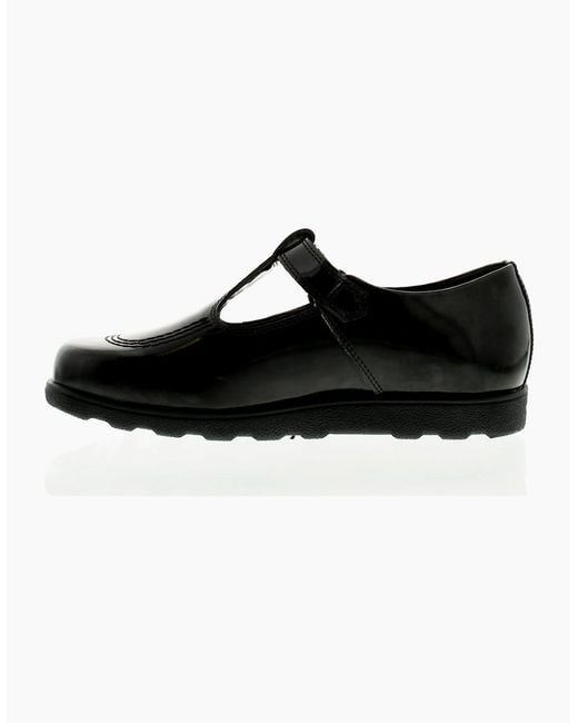 Kickers Black Shoes Work School Fragma T Bar Buckle Uk Size