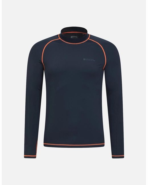 Mountain Warehouse Blue Long-Sleeved Rash Guard for men