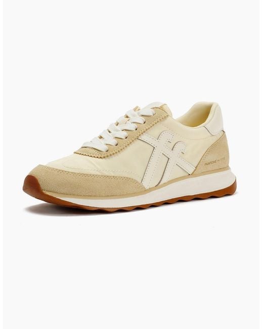 Fitflop White Retro-Q X Pantone Suede Trainers