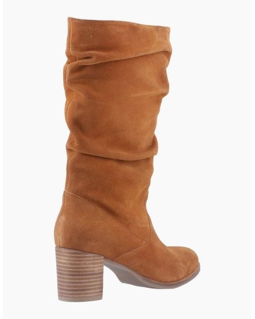 Hush Puppies Brown Cosima Knee High Boots