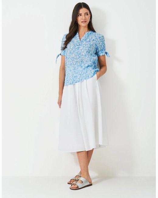 Crew Blue Lucis Blouse Nicola Print Dusk