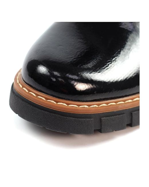 Lunar Black Peace Ankle Boots