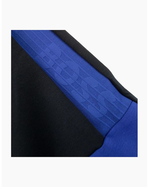 Boss Blue Hadiko 1 Side Stripe Tracksuit Bottoms 001 for men