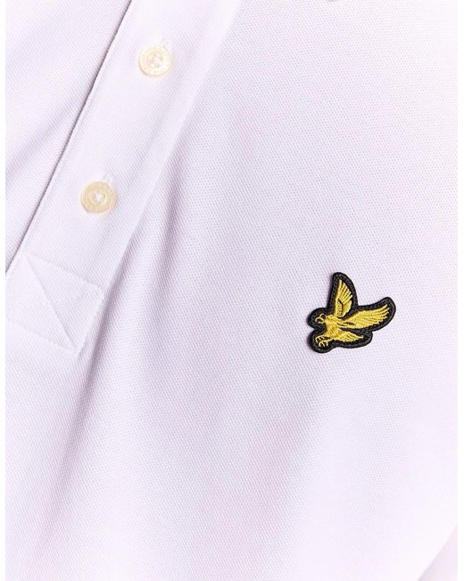 Lyle & Scott White Cotton Polo Shirt for men