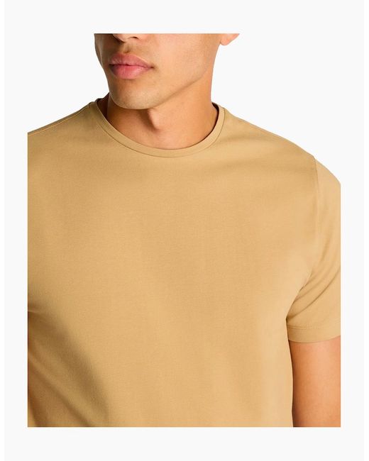 Remus Uomo Yellow Premium Quality Crew Neck T-Shirt Canvas for men
